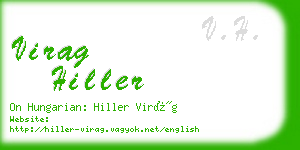 virag hiller business card